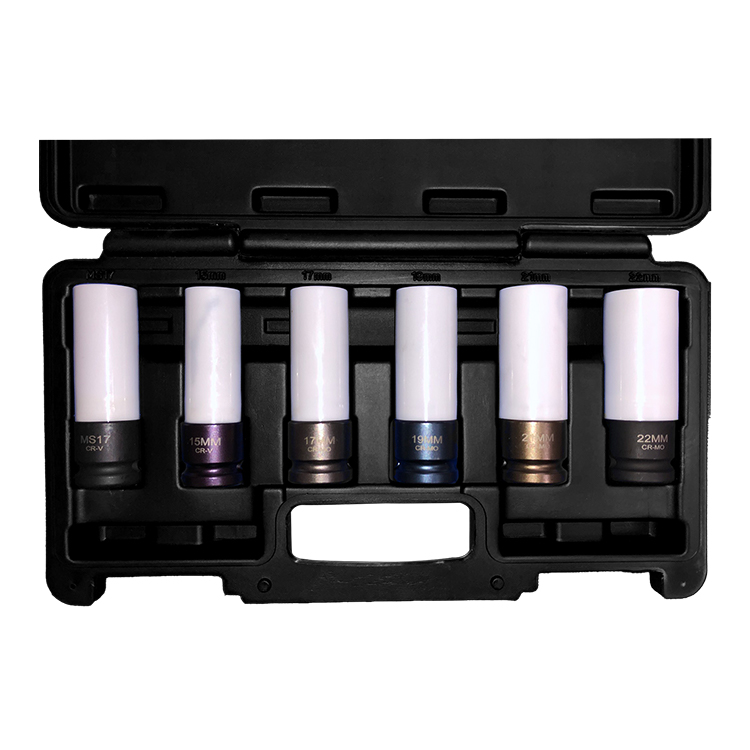 MAG WHEEL PROTECTOR SOCKET SET 6 PIECE - 1/2  INCH