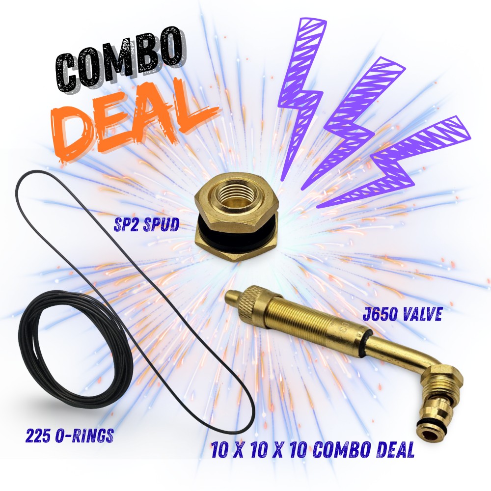 TRIPLE 10 COMBO: J650, SP2 SPUD & 225 O-RINGS