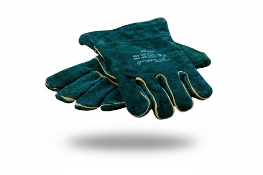 [6102] ​​6inch GREEN LEATHER GLOVES