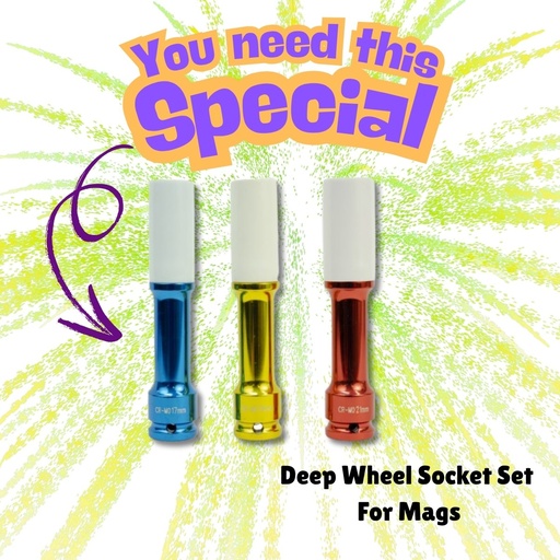 [8006] MAG WHEEL PROTECTOR EXTRA LONG 3 PIECE - 1/2  INCH