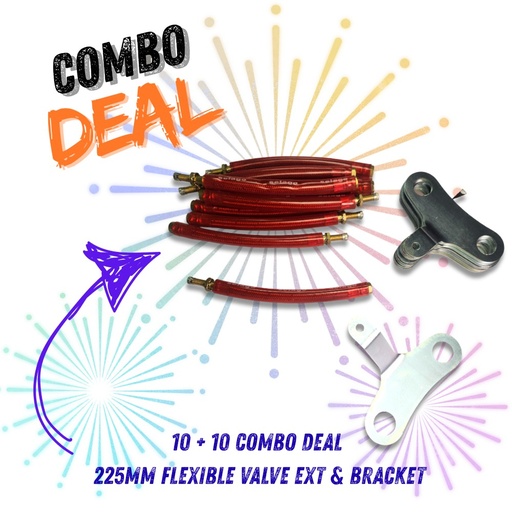 [COMBO4] 10+10 COMBO: 225MM FLEX EXTENTION PLUS BRACKET